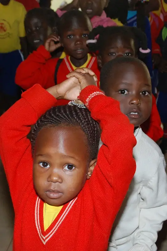 Group of children at St. Monica's Day Care Centre