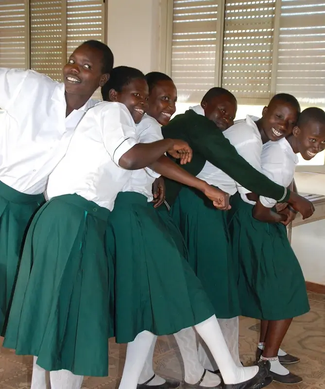Group of smiling students