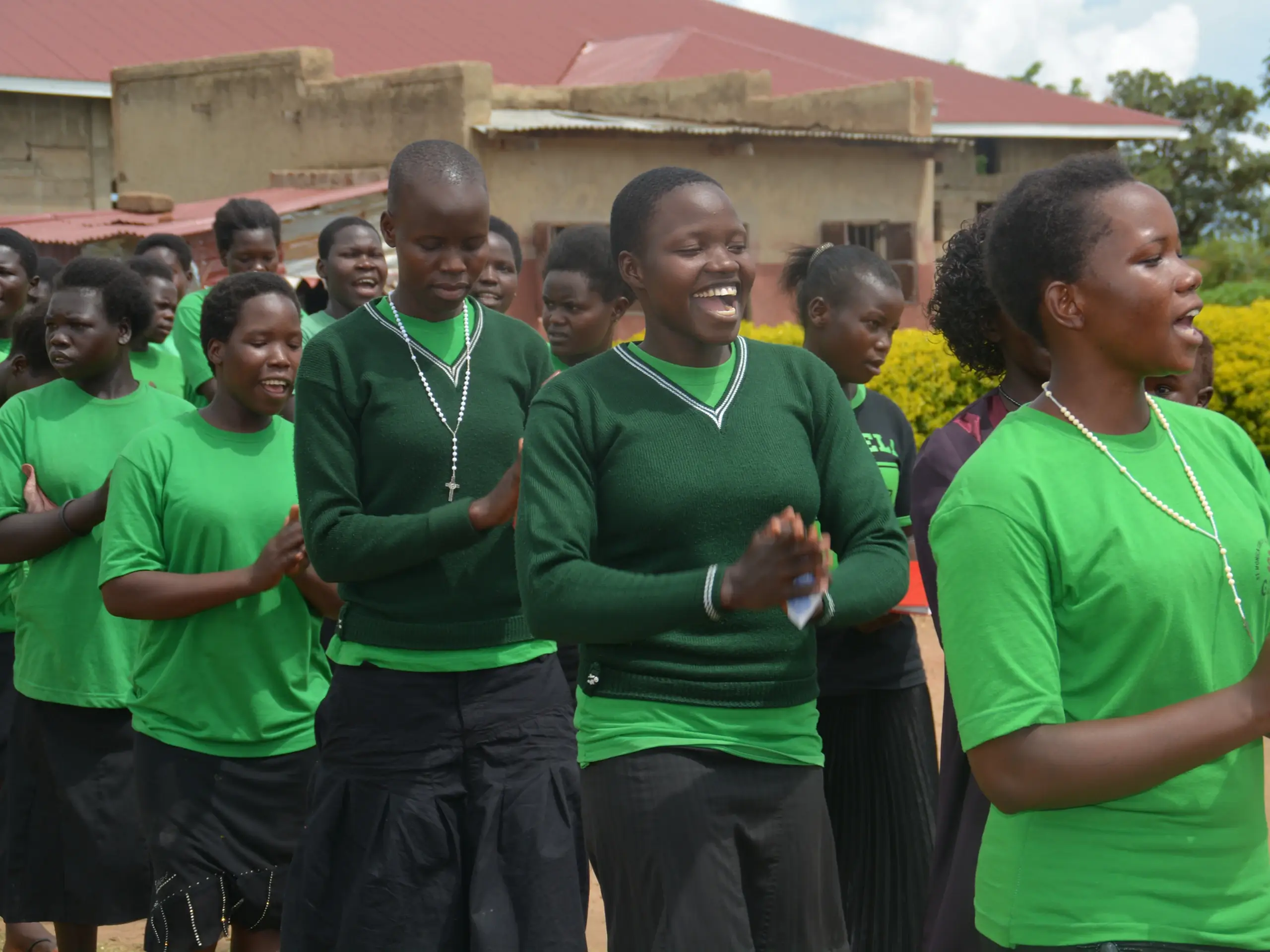 Group of smiling students