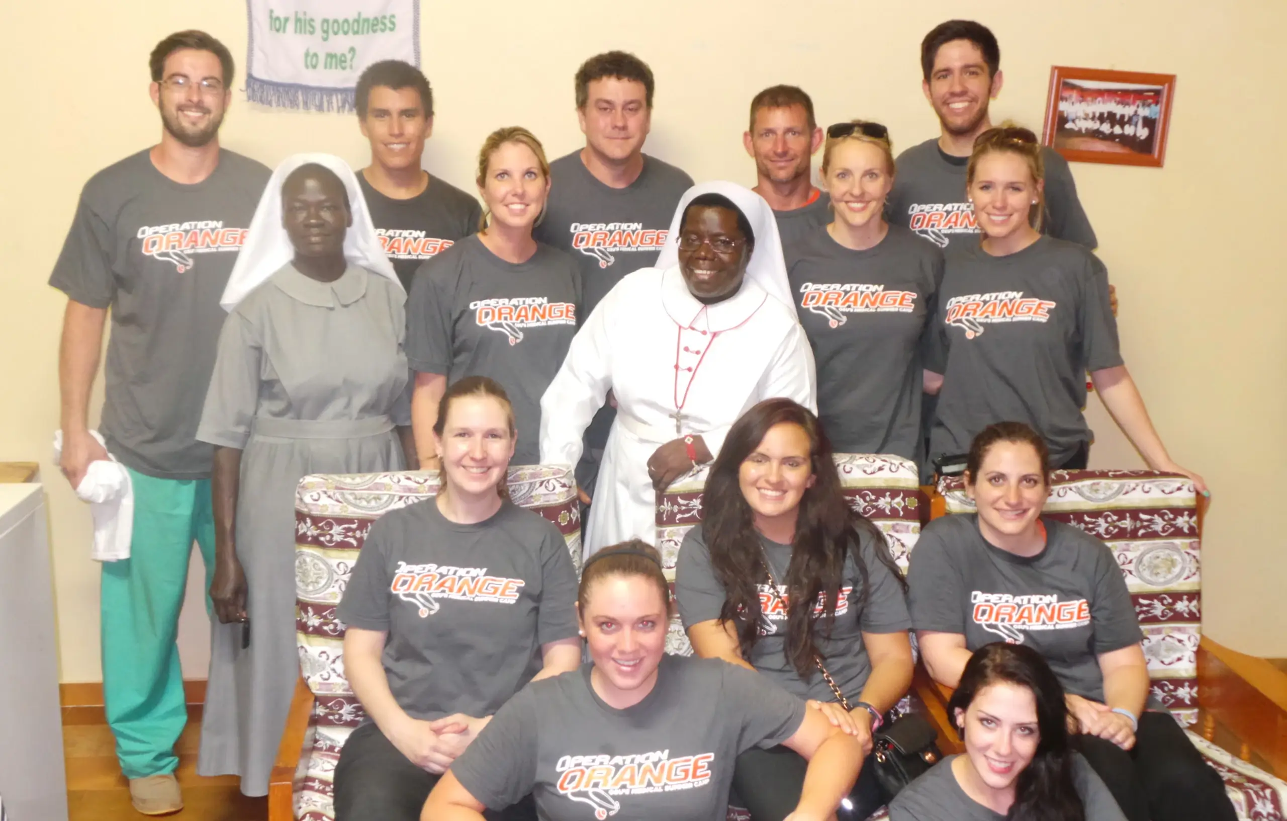 Medical volunteer group with Sister Rosemary